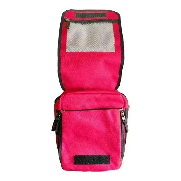 Heys Ecotex TravelMate Red Organizer Crossbody Bag Recycled Nylon - Picture 9 of 15